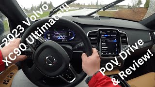 2023 Volvo XC90 Recharge Ultimate  Another Winner From Sweden  POV Drive amp Review [upl. by Kohler]