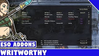 Writhwrothy  ESO Addon Spotlight  Elder Scrolls Online Best Addons [upl. by Wright910]