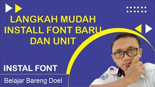 CARA INSTALL FONT KEREN DAN UNIK DI LAPTOPMU [upl. by Naujat]