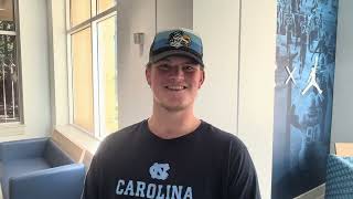 UNC Football Freshman OL Andrew Rosinski Interview [upl. by Ahsiened]