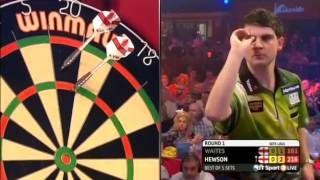 Darts World Championship 2015 Round 1 Waites vs Hewson [upl. by Ardnassak]