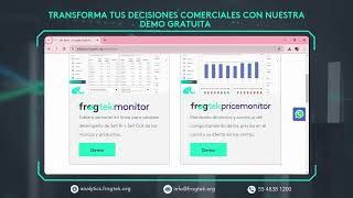 ¿Cómo solicitar una demo GRATIS  Frogtek Analytics [upl. by Airdnek]