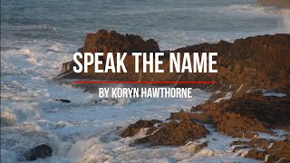 Speak the Name  playback karaoke Koryn Hawthorne [upl. by Sisile58]