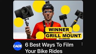 The Grill Mount is The Best Way To Film Your Bike Rides  Francis Cade [upl. by Nnayar]