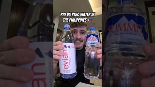 ₱19 Vs ₱150 Water in the Philippines 🇵🇭 filipino travel philippines water vlog tomoam [upl. by Jerrilee]