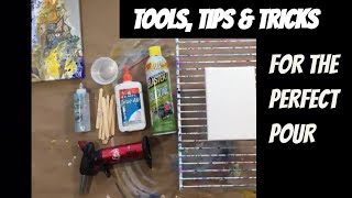 ACRYLIC POUR TOOLS TIPS AND TRICKS [upl. by Etnasa]