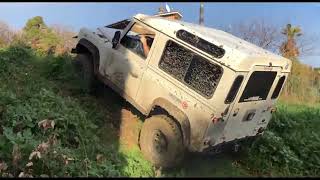 Land Rover Defender 90 TD5  Off Road  Mod  Exhaust Sound  Defender Offroad Compilation [upl. by Naruq]