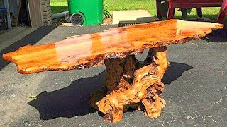 30 Idées de Tables en Bois Sculptées  🥰 [upl. by Reggi]