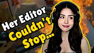 Pokimanes Editor Situation  Cant stop WHAT to her FOOTage [upl. by Suoirad]