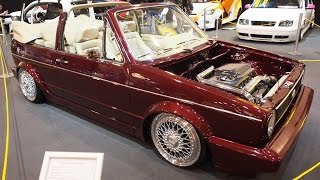 Volkswagen Golf 1 Cabrio Tuning at Essen Motorshow  Exterior Walkaround [upl. by Chenay]