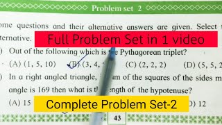 Problem Set 2 Pythagoras theorem Geometry 10th Standard Class10 SSC by JSir Maths2 MH State Board [upl. by Ecarret]