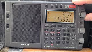 Tecsun PL990x Manual tuning 40 meters amateur radio band in LSB using sloper antenna [upl. by Cassaundra387]