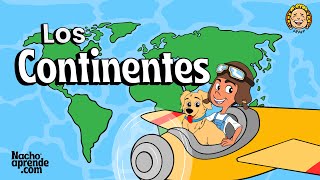 ¿Cuáles son Los Continentes  Aprende con Nacho  Los Continentes para Niños [upl. by Lebatsirc]