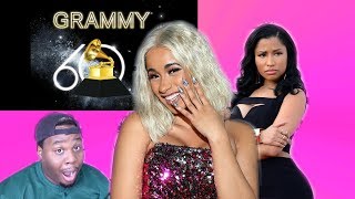 CARDI B IS GOING TO WIN A GRAMMY BEFORE NICKI MINAJ quotGRAMMY 2018 PREDICTIONSquot Zachary Campbell [upl. by Nemaj]