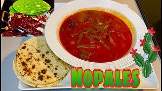 AMAZING Red Chili Beef Nopalitos • Mexican Cactus Stew [upl. by Eenert258]