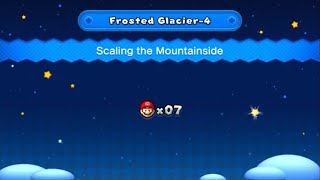 New Super Mario Bros U Deluxe Frosted Glacier4 Scaling the Mountainside [upl. by Jaynell]