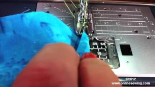 How to use the Rolled Hem foot Janome foot D [upl. by Ahsinik805]