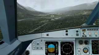 Innsbruck Airport LOWI  LOC DME East Approach Tutorial [upl. by Aillij59]