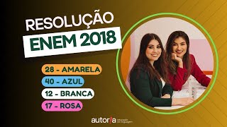 Enem 2018  Autoria Linguagem  Questão 28  Linguagens prova amarela [upl. by Rehttam]