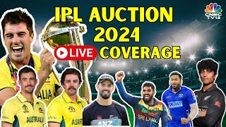 IPL Auction 2024 LIVE Updates  Pat Cummins amp Starc Get Highest Bid  Live PL Mini Auction  N18L [upl. by Maharba]