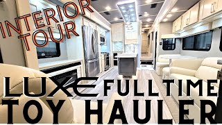 Full Time Luxe Toy Hauler Tour [upl. by Chilson]