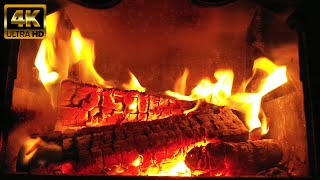 Fireplace 4K  Sound Shooting Sparks 1h  ver 2 [upl. by Notna435]