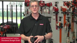 Gator SpeedLoad Installation Shindaiwa Straight Shaft Trimmer [upl. by Dominic]