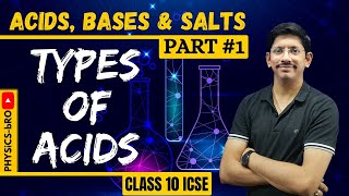 CLASS 10  ACIDS BASES amp SALTS  1  TYPES OF ACIDS [upl. by Ramedlaw389]