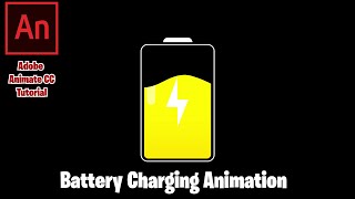 Battery Charging Animation Tutorial  Adobe Animate cc Tutorial  2d Animation [upl. by Auguste240]