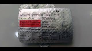 Hydroxyzine tablets ip 10 mg  Atarax 10mg tablet in Hindi  Hydroxyzine Hydrochloride tablets [upl. by Nosilla]