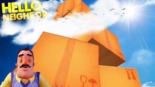 BUILDING A GIANT TOWER IN THE NEIGHBORS BACKYARD  Hello Neighbor Alpha Gameplay [upl. by Weirick]