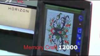 Janome Horizon Memory Craft 12000  New Features on show [upl. by Shulock]