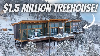 LIVING IN A 15 MILLION DOLLAR TREEHOUSE Full Tour [upl. by Guimar407]