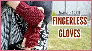 ✨easy✨ crochet hand warmersfingerless gloves tutorial  beginner friendly [upl. by Anialem]