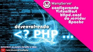 03  WampServer 25  Config Virtual Host httpdconf Servidor Apache  Curso Loja Virtual  PHP [upl. by Terza]