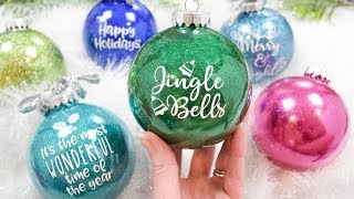 How to Make DIY Glitter Ornaments the Easy Way [upl. by Barbaresi]