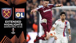 West Ham United vs Lyon Extended Highlights  UEL Quarter Finals  1st Leg  CBS Sports Golazo … [upl. by Son]