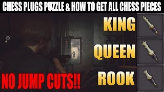 Resident Evil 2 Remake  Chess Plugs Puzzle amp How to Get All Chess Pieces [upl. by Dallis]