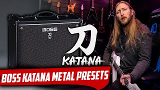 BOSS KATANA  METAL CHUG PRESETS [upl. by Ettinger]