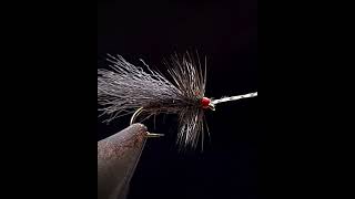 Black Silverhorn Caddis dry fly pattern  Show case fly tying short flytying flyfishing [upl. by Danczyk]