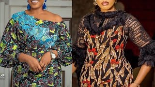 African loincloth wax print dress styles for ladiesAsoebi Ankara African fashionable dress styles [upl. by Bunns]