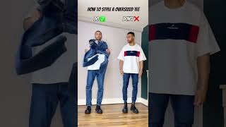 Style Hacks For SKINNY Guys  How to Style A Oversized Tee 😮 [upl. by Jonny]