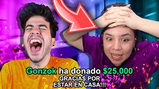 Donando 25000 a Streamers que se Queden en Casa [upl. by Aerahs]