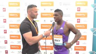 Marvin Bracy on running sub 10 seconds and taking the win [upl. by Adelpho]