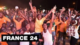 CAN2015  Explosion de joie en Côte dIvoire après la victoire en finale [upl. by Hilaria]