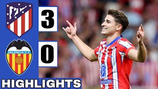 Atletico Madrid Vs Valencia 30  All Goals amp Extended highlights  LaLiga 2024 Match  EA Sports [upl. by Orvas]