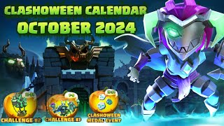 October 2024 Season Calendar Explained  clashoween   October New Event [upl. by Gay489]