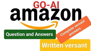 Amazon GOAI exam answers  Latest Complete Assessment Test  2024  Must Watch vanishahansika7867 [upl. by Reffotsirhc69]