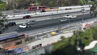 Warringah Freeway Upgrade time lapse  Saturday 21 September 2024 [upl. by Sulakcin]