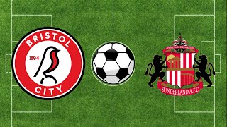 Bristol City vs Sunderland Highlights Goals  EFL Championship 202324  Football Simulation PES 21 [upl. by Monti892]